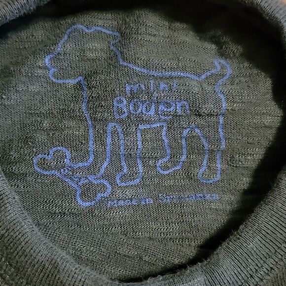 BOY'S MINI BODEN GREEN AND WHITE STRIPED LONG-SLEEVE SHIRT, SIZE 5-6 YEARS - Picture 3 of 6